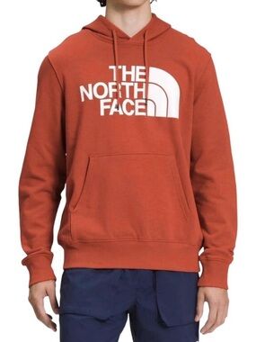 NWT The North Face Half Dome Men's Tandori Red Logo Graphic Pullover Hoodie, XXL